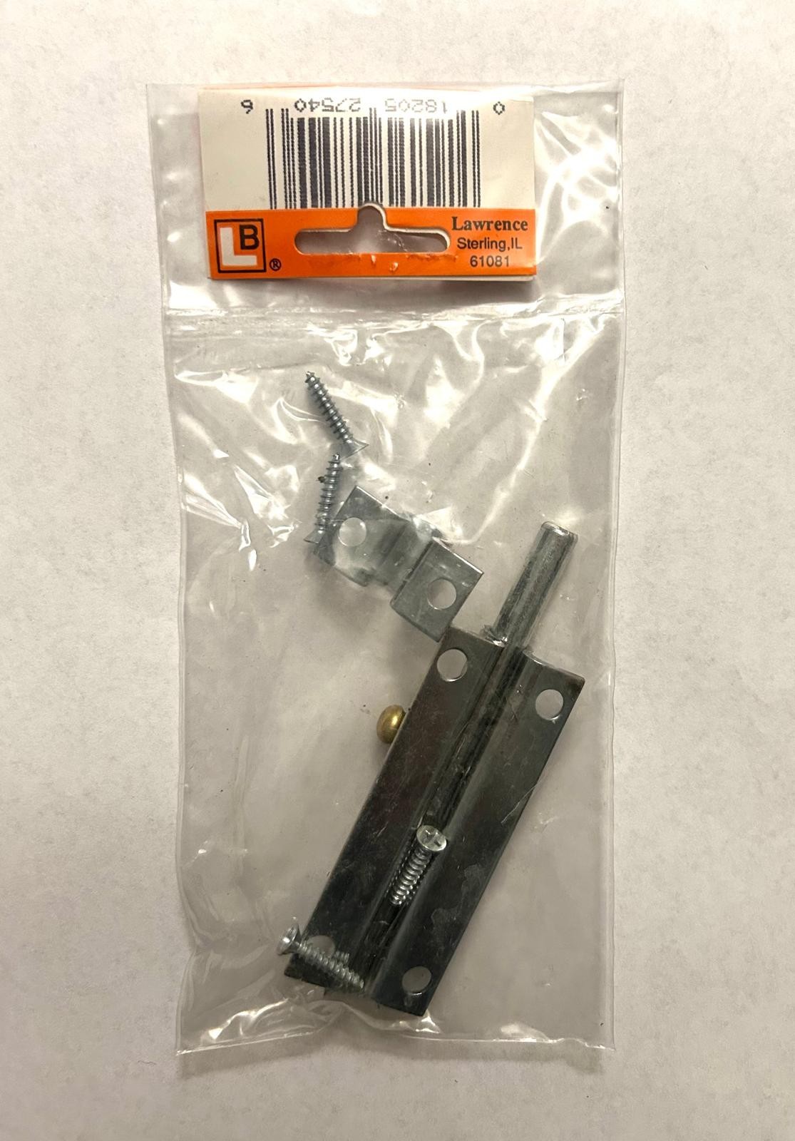 LAWRENCE D290S-ZN 4″ Barrel Bolt NOS