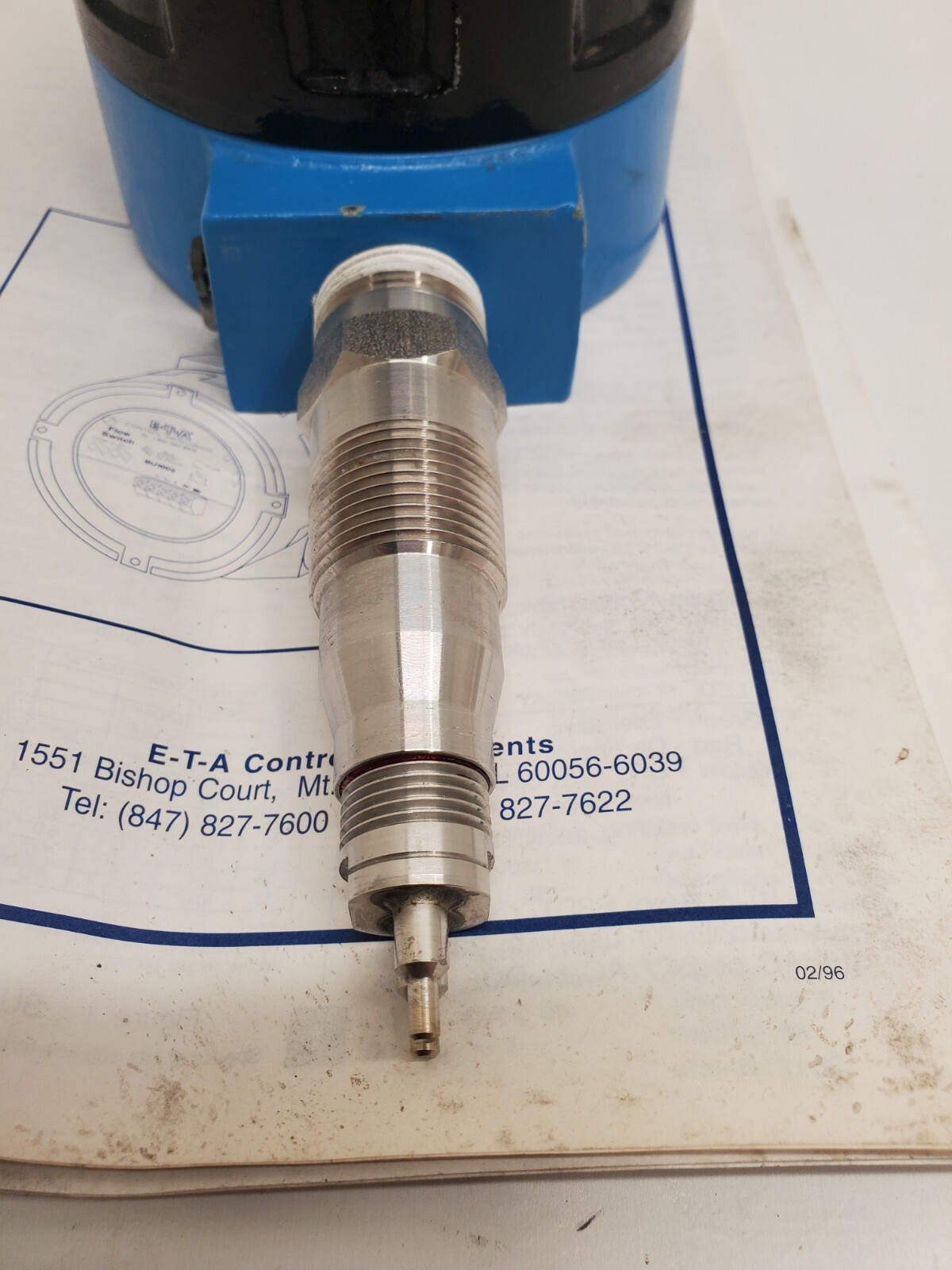 NEW OLD STOCK! E-T-A SU1003 FLOW SWITCH SU1003-01-03-075-SS-02-0-0