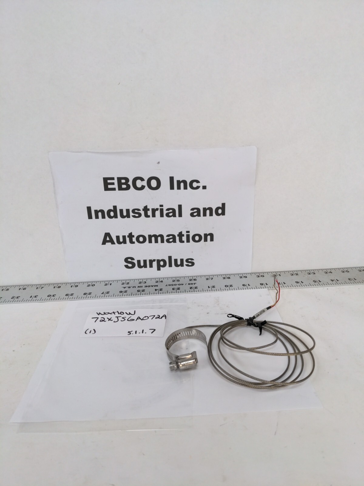 Watlow 72XJSGA072A Pipe Clamp Mount Thermocouple