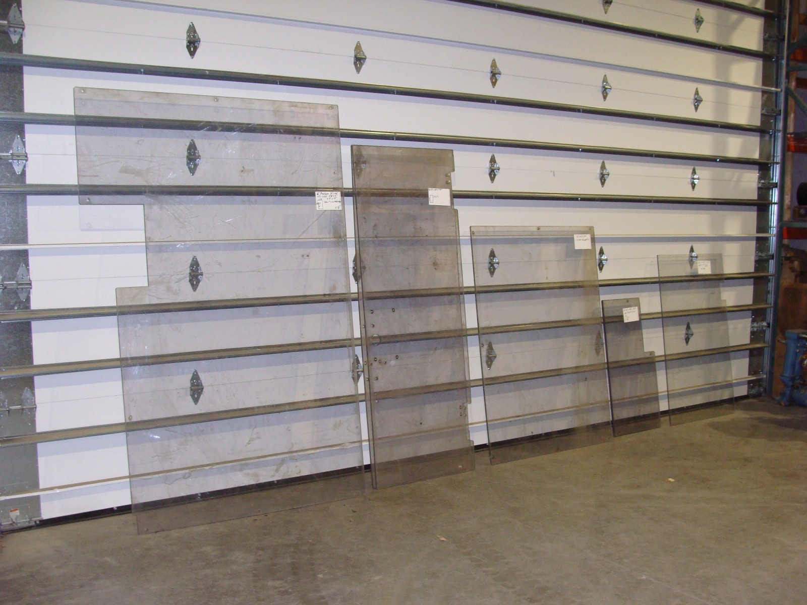 (6) 1/2″ & (1) 3/8″ PIECES OF PLEXIGLASS ASSORTED SIZES SEE PICS & FULL DESCR.
