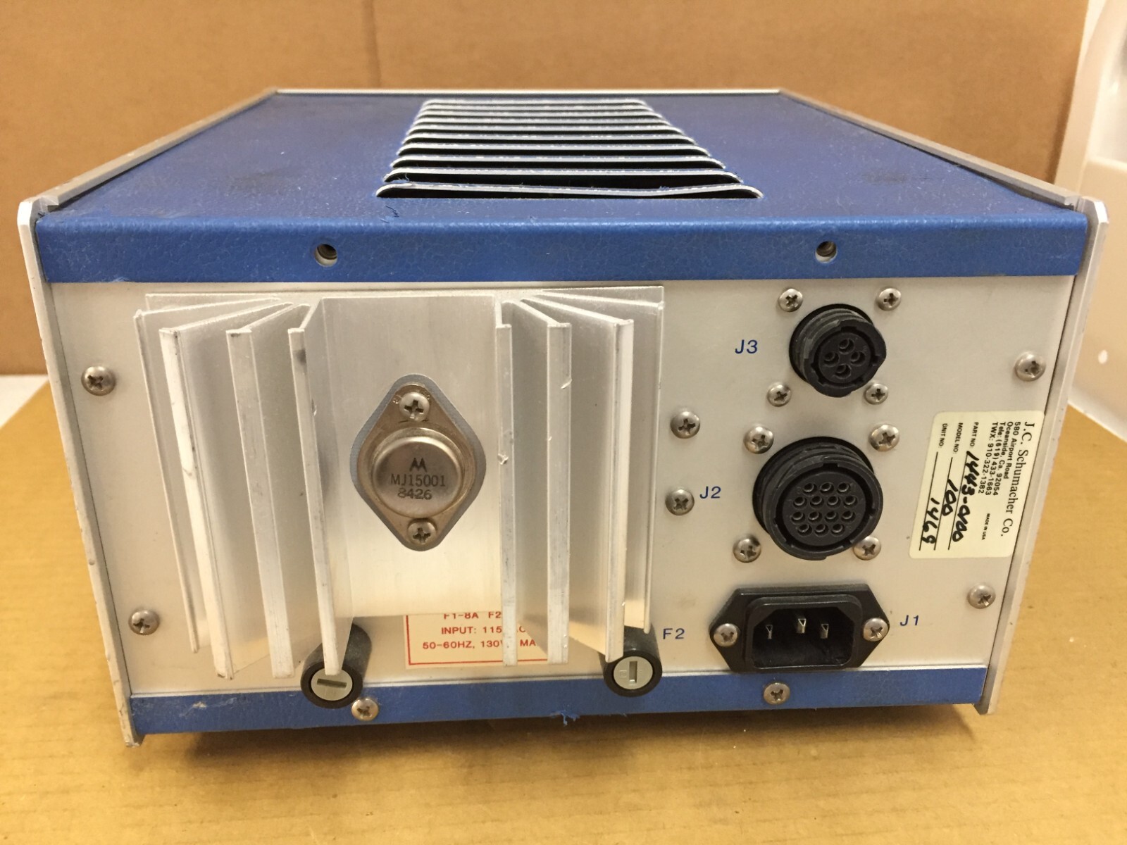 Schumacher Source Temperature Control System Module Model 100 1443-0100