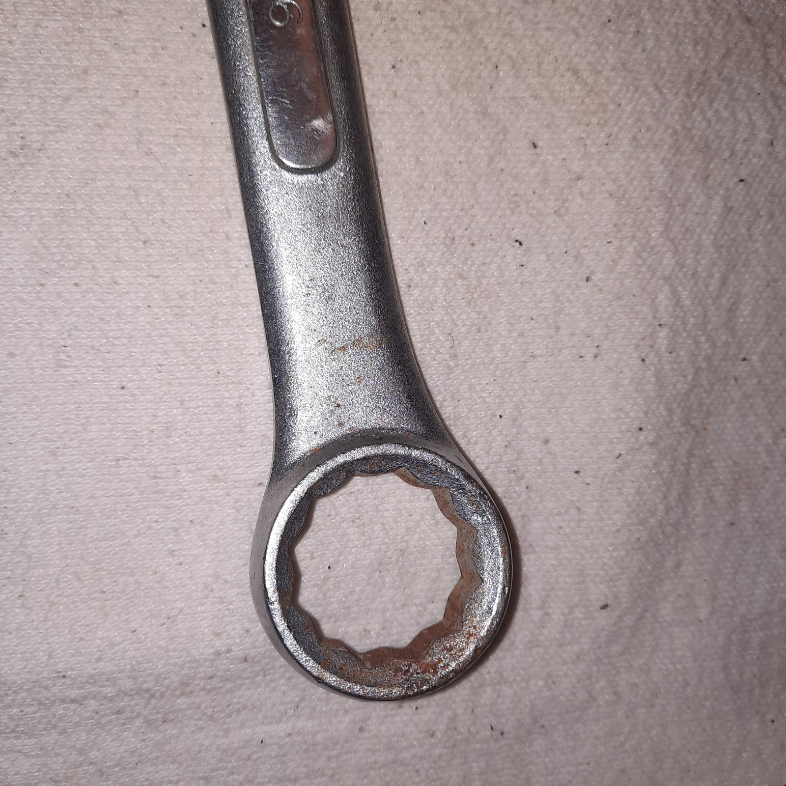 Paramount Combination Wrench 12 pt. 15/16 in. Some peeling chrome.