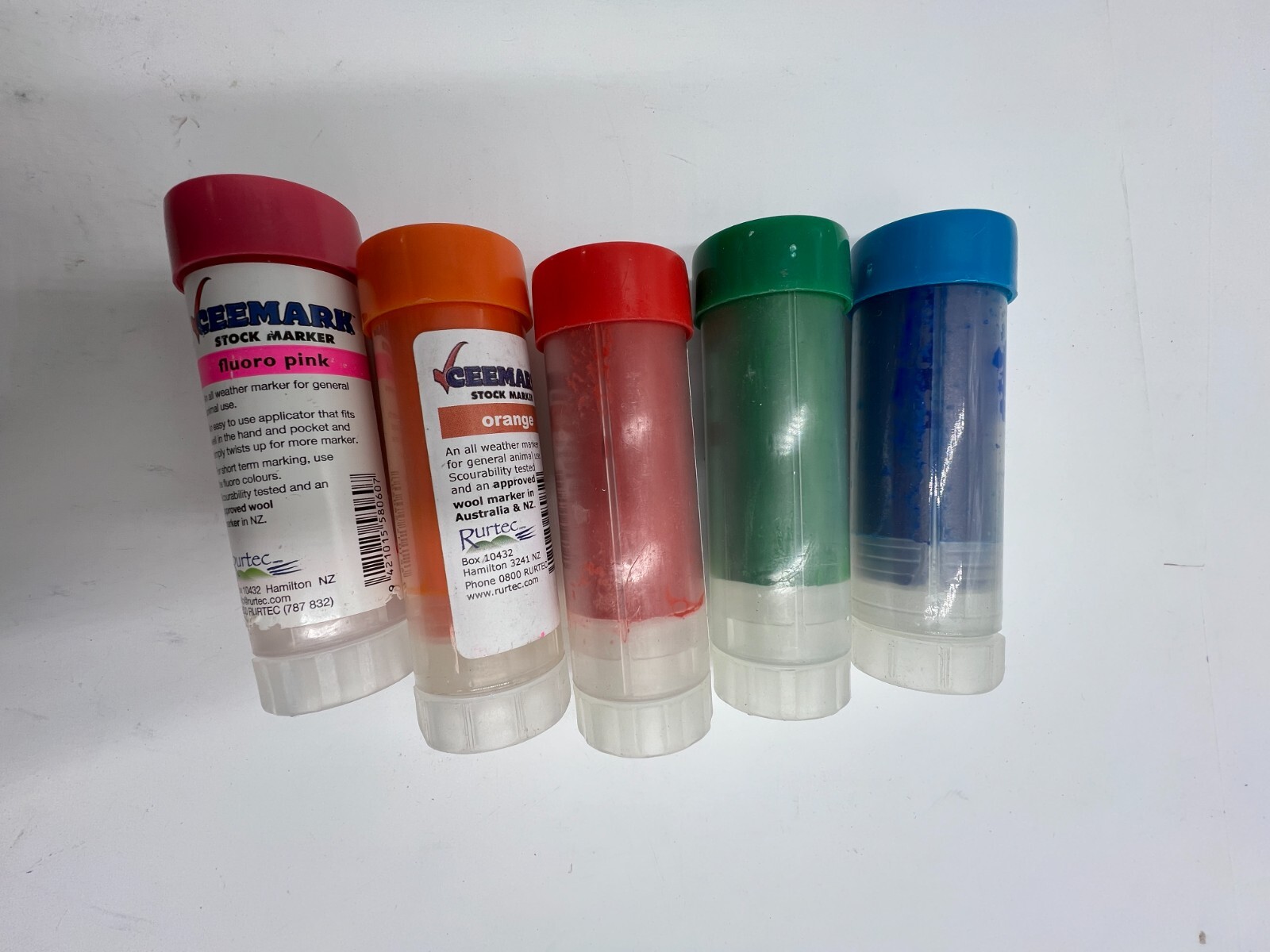 (QTY 10) Rurtec CM10 Ceemark Stock Marker Assorted Color All Weather General Use
