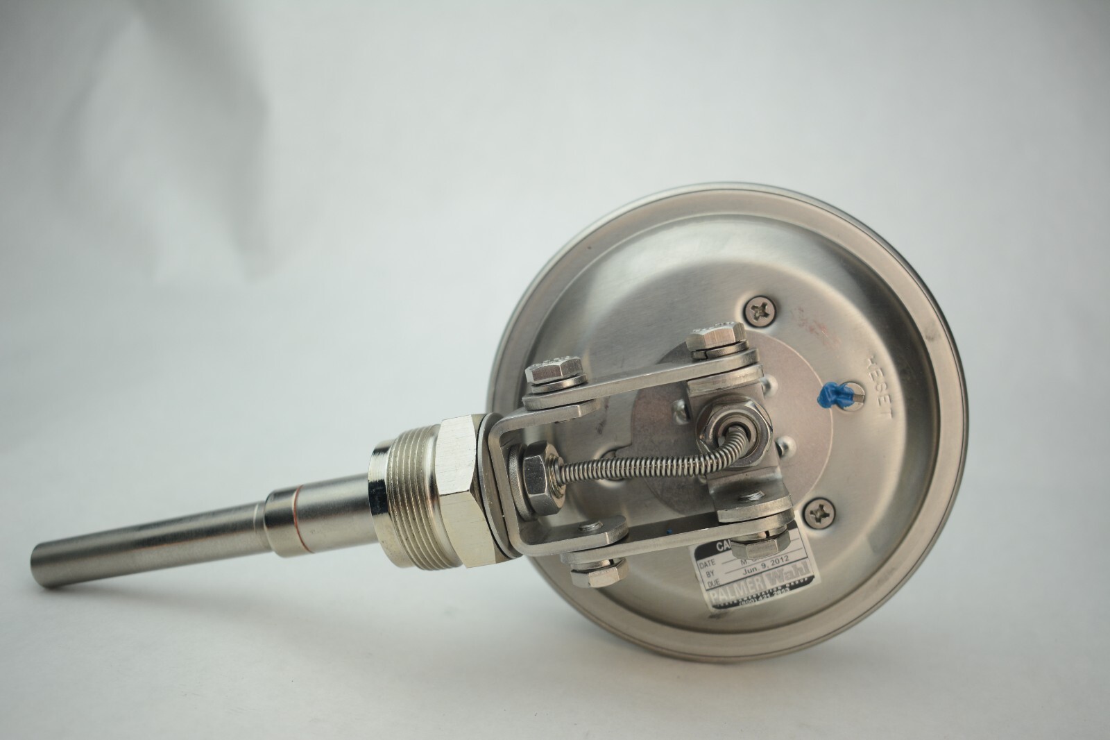 Palmer Industrial Temperature Gauge Liquid filled 0-240F Glass Face