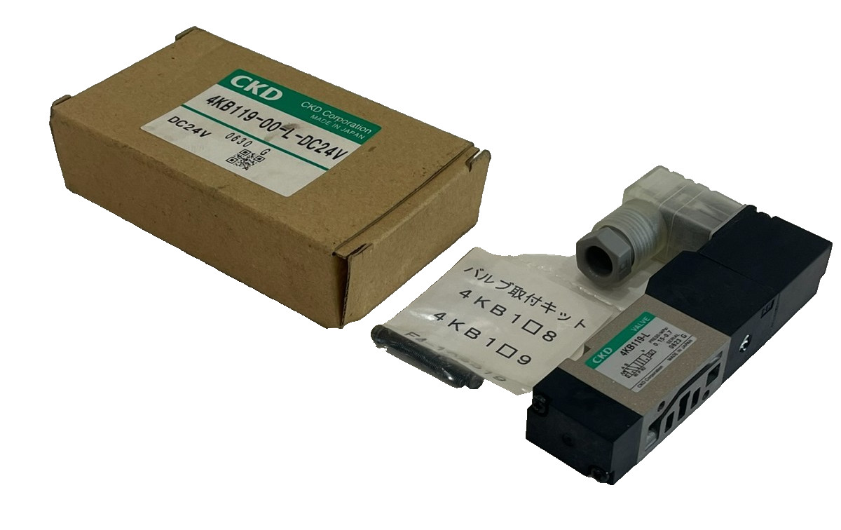 NEW CKD 4KB119-00-L-DC24V SOLENOID VALVE 4KB119-L 4KB11900LDC24V