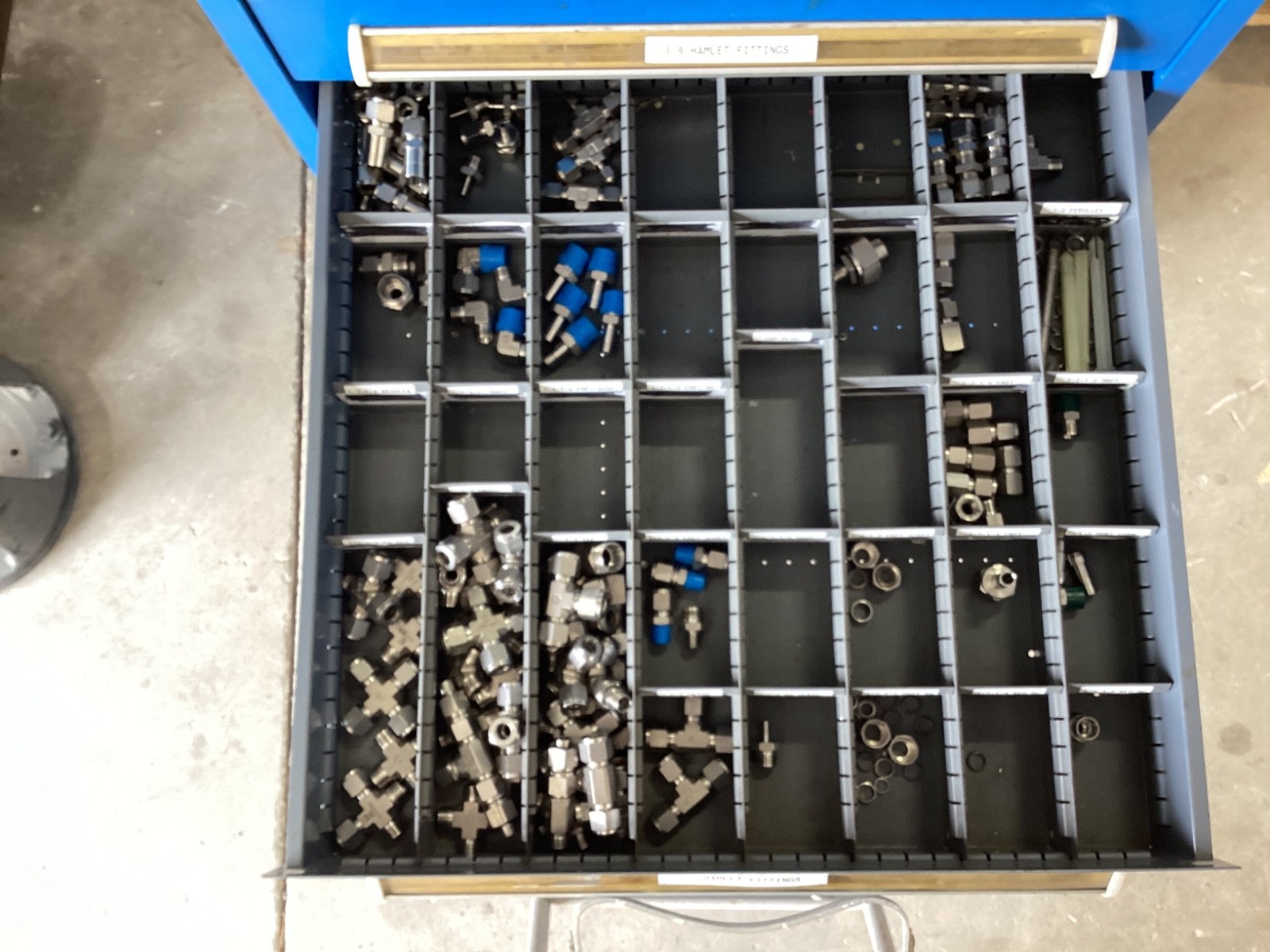 Ham-Let / Swagelok Fittings – 8 Drawer cabinet included (1000+ Pieces Estimated)