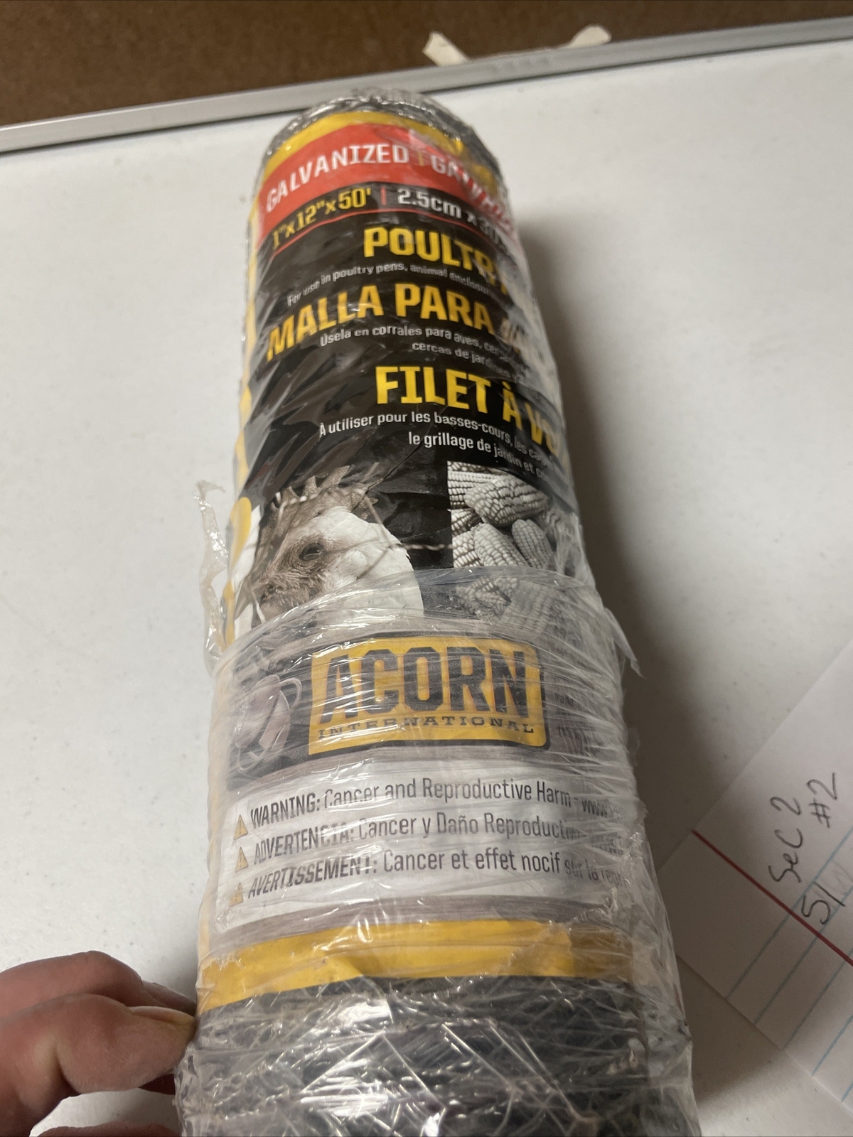 Acorn Intl Poultry Netting 1″ x 12″ x 50′ P/N 11250