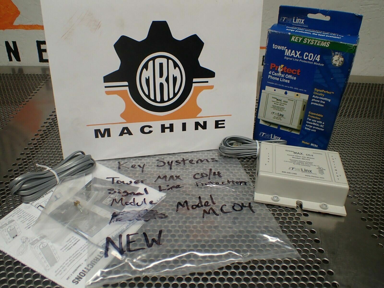 Key Systems Tower Max C0/4 Signal Line Protection Module MC04 New Old Stock