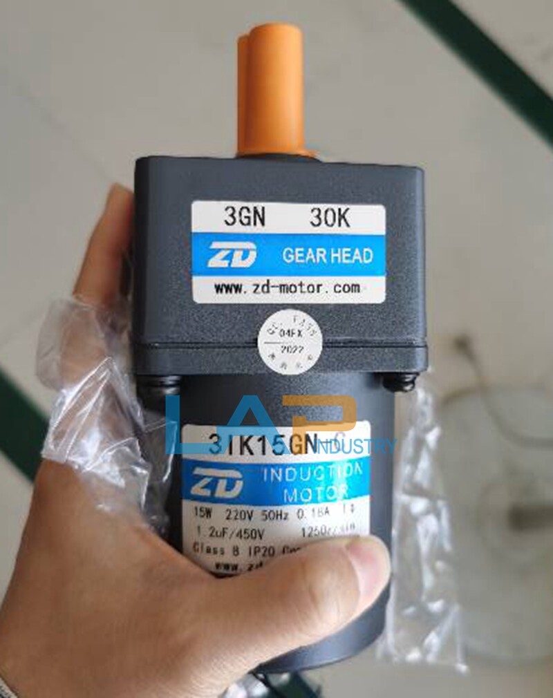 1PCS NEW FOR ZD 3IK15GN-C-3GN 30K 15W AC Gear Motor（no through hole）