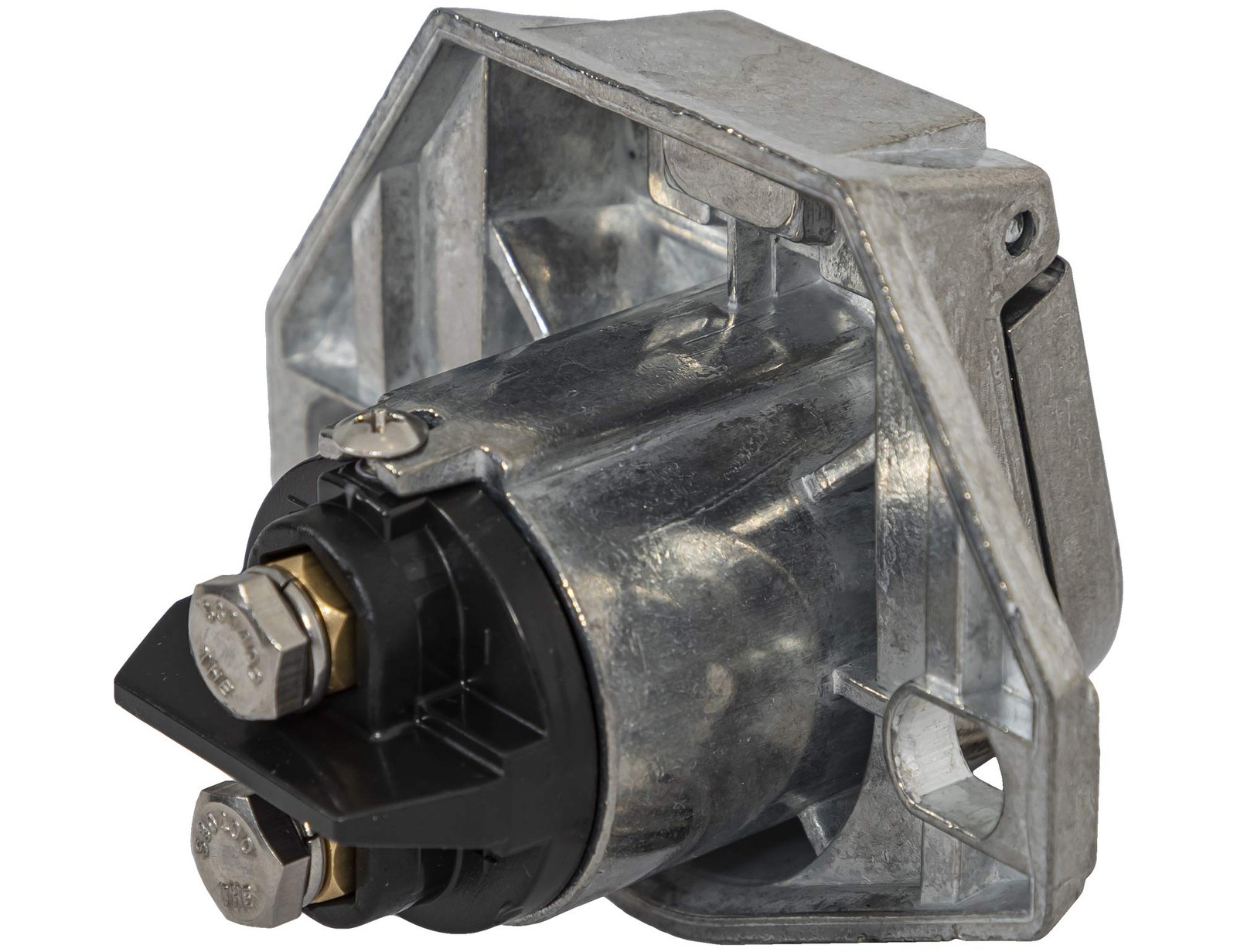 Buyers Products Round Die Cast Zinc Trailer Connector 2 Way Electric Pin