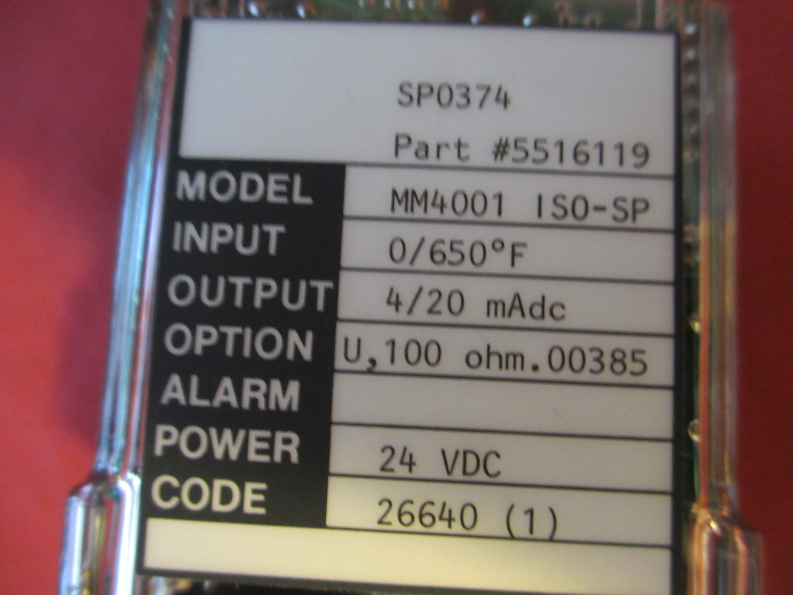 Wilkerson MM4001 Mighty Module Transmitter, Type K, 5516119, New in Box, SPO374