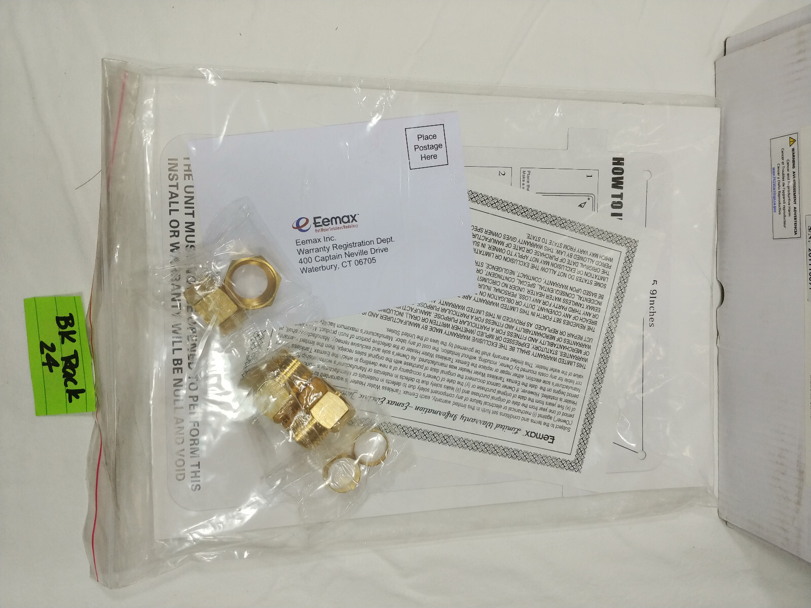 Eemax Pr011240 240Vac Electric Tankless Water Heater