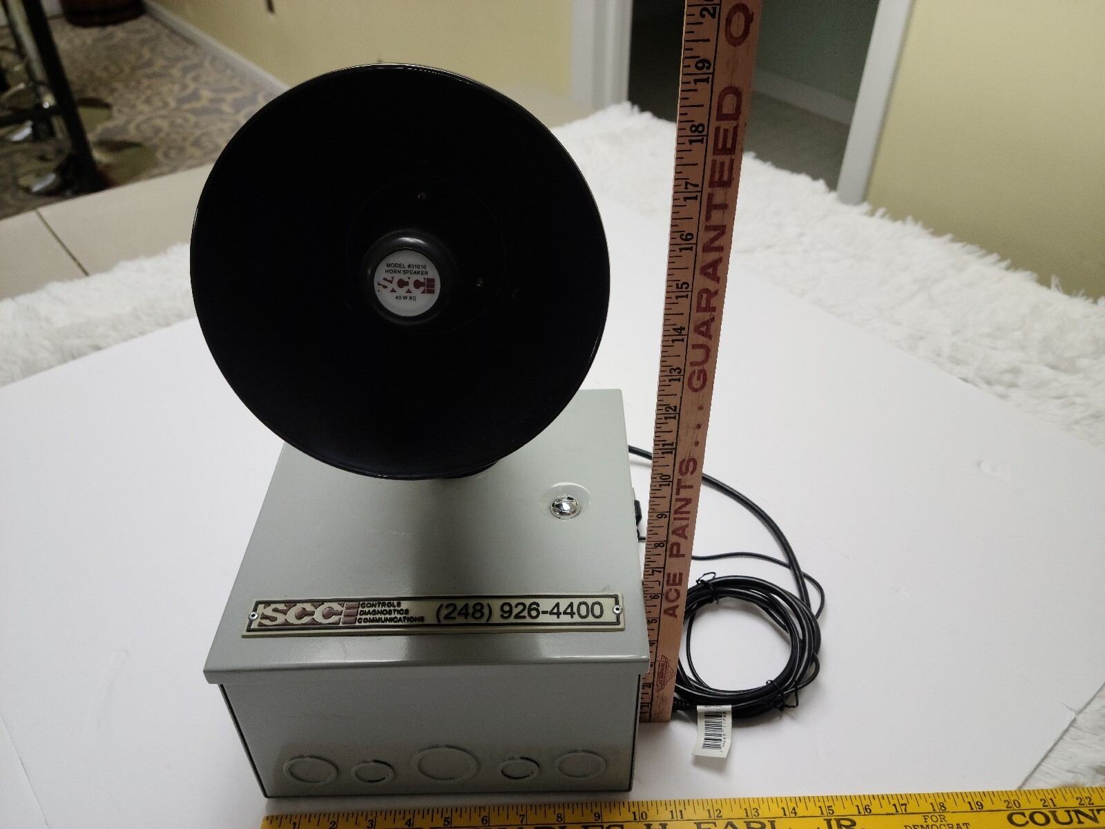 Static Control Components SCC AD-0941-101 Horn Speaker 31010 Powers On Lock Box