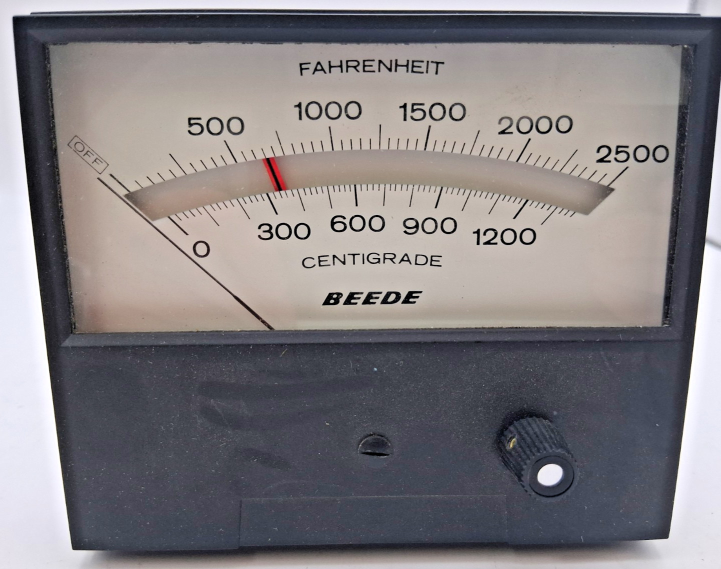 Beede Temperature Gauge – 0-2500 Farenheit, 0-1200 Celcius