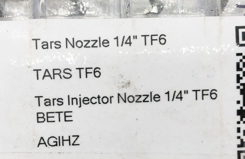 New Bete TF6NN Tars 1/4″ Injector Nozzle 316