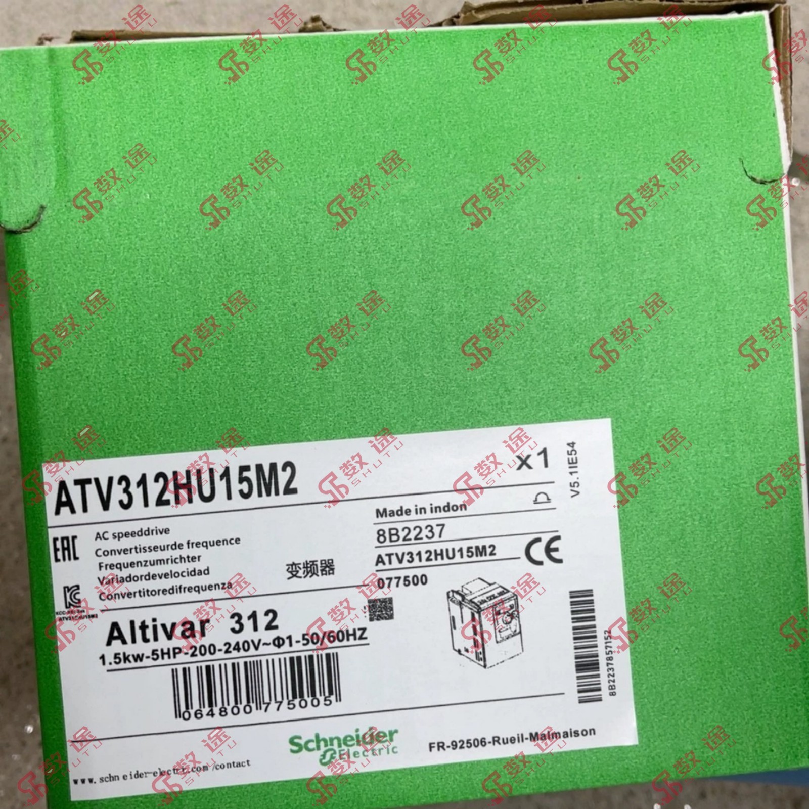 Schneider ATV312HU15M2 200-240V 1.5KW Frequency converter#1pcs new in box