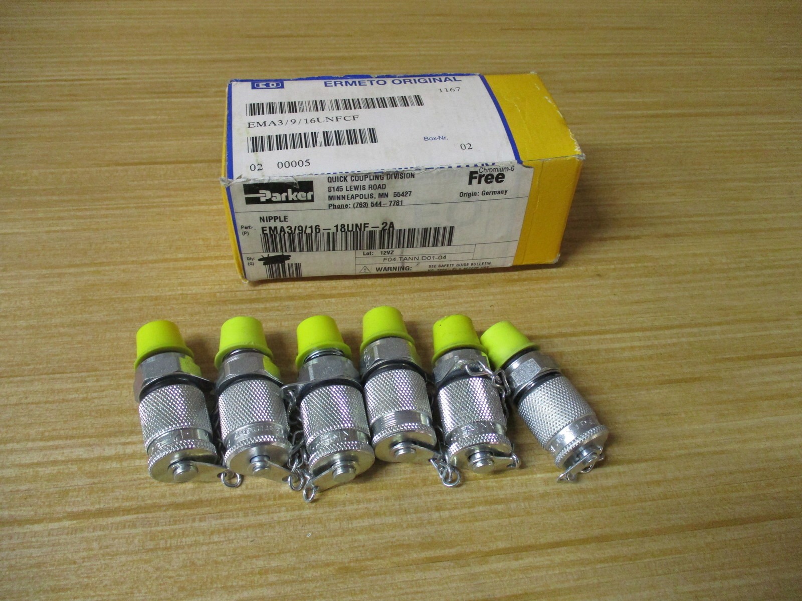 Parker EMA3/9/16UNFCF SensoControl Test Point EMA3/9/16-18UNF-2A (Pack of 6)