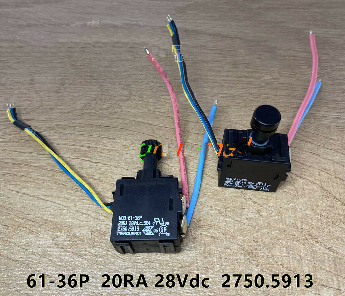 QTY:1 NEW FOR Marquardt 61-36P 20RA 28VDC 2750.5913 Electric Drill Switch