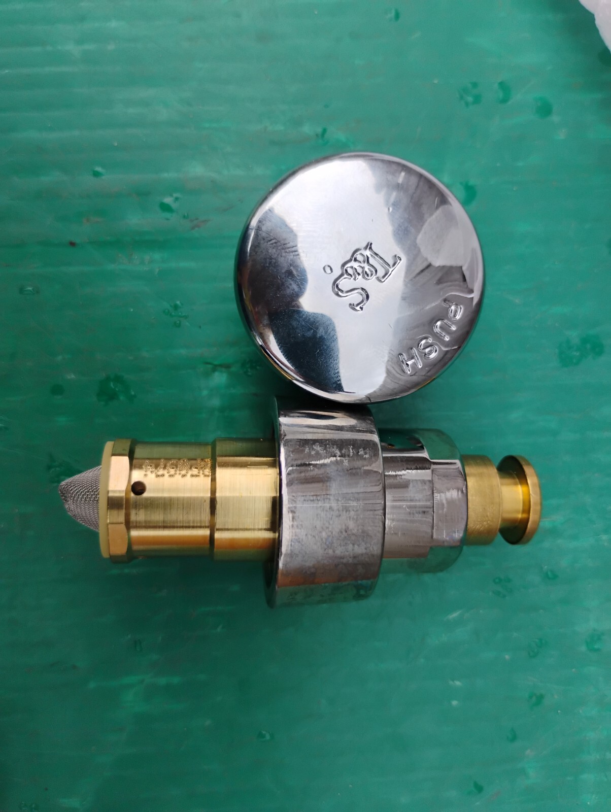 T&S Brass 238AB Metering Cartridge with Blank Push Button, 3.14 gpm