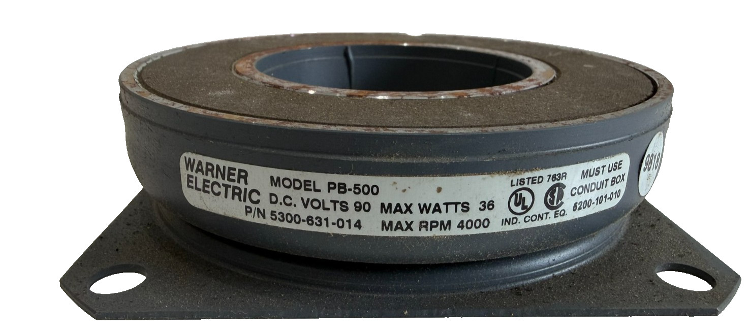 NEW WARNER ELECTRIC 5300-631-014 CLUTCH BRAKE PB-500 5300631014