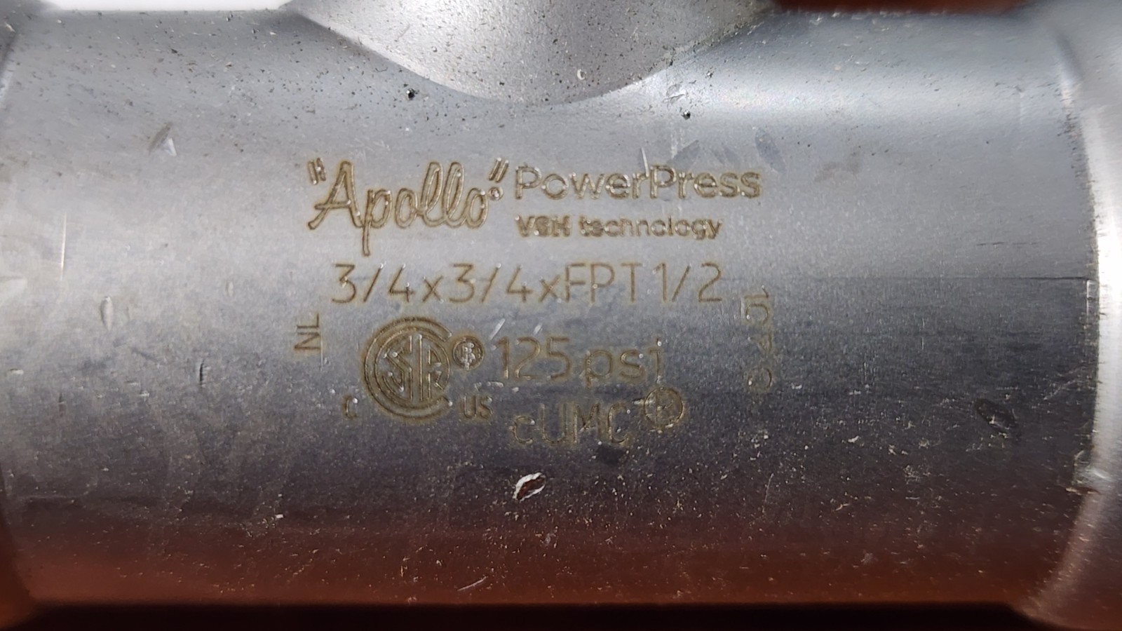 Apollo PWR7481848 Tee Fitting 74120 Press 3/4″ x 3/4″ x 1/2″ FPT (Qty 5) *PI