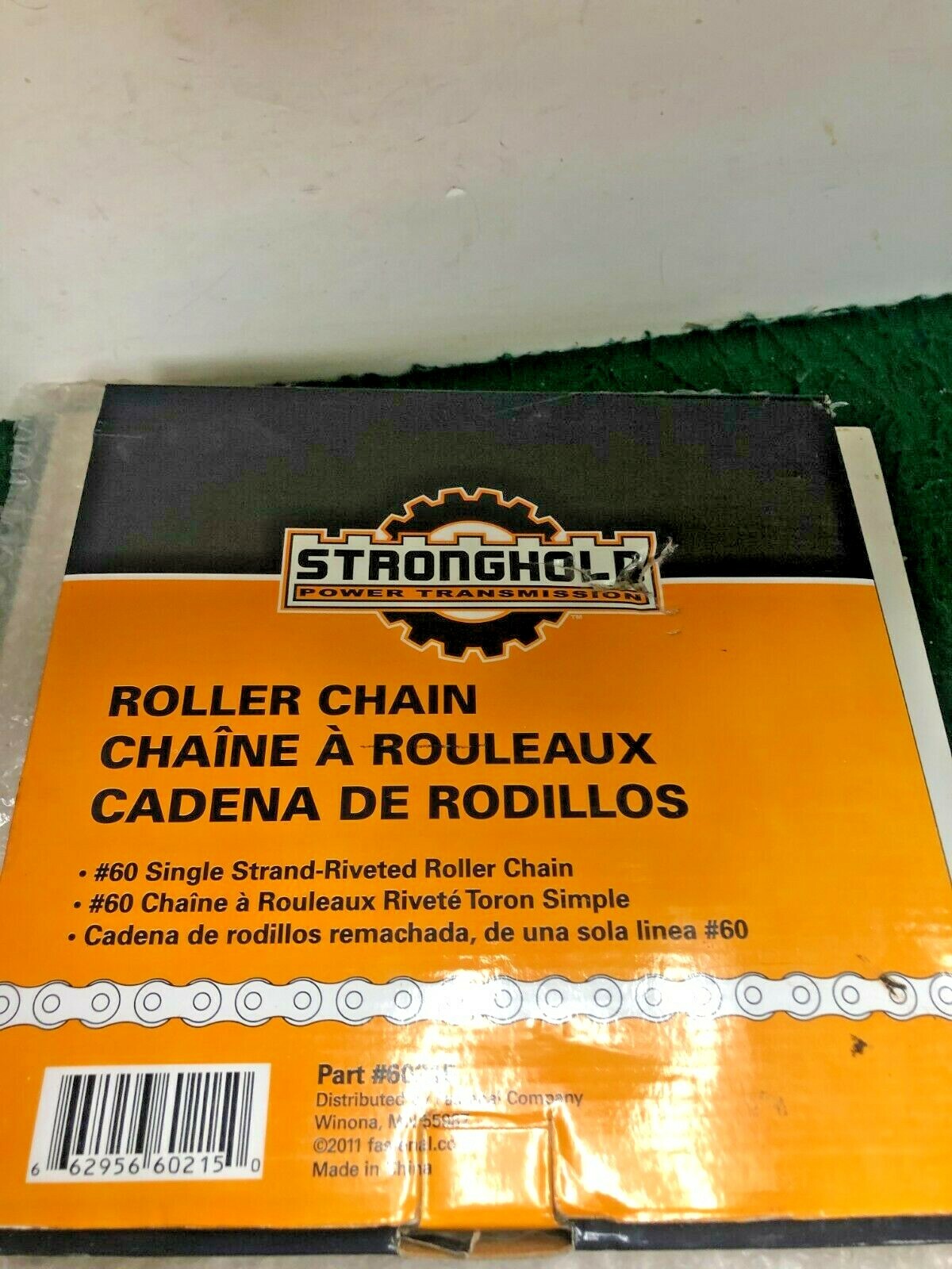NEW STRONGHOLD ROLLER CHAIN ANSI 60-1R-10FT