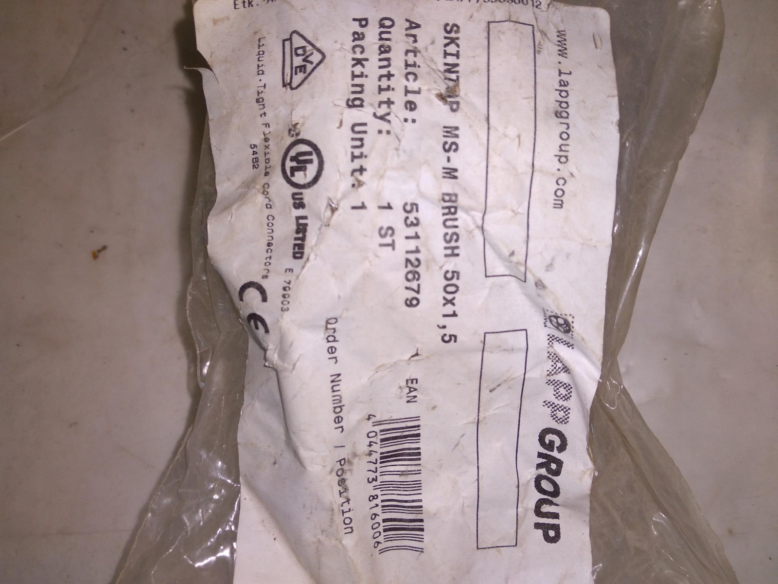 LAPP GROUP SKIN70P MS-M BRUSH 50X1, 5 Relief Cable Gland … EACH
