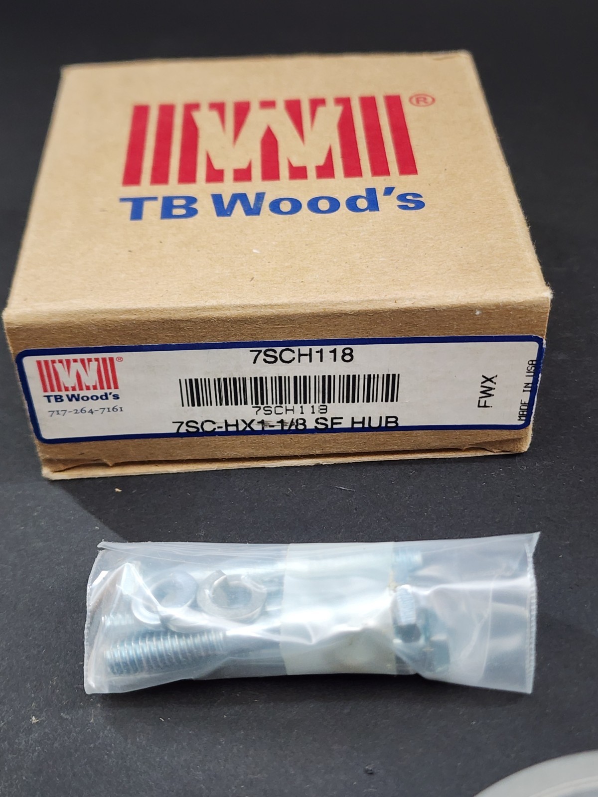 TB Wood’s 7SC-HX1-1/8 Hub 7SCH 1-1/8 W/Hardware
