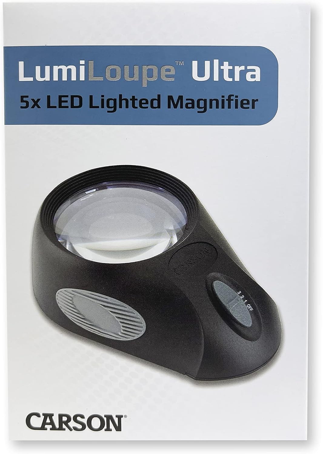 Carson LumiLoupe Ultra 5x LED Lighted Magnifier (LL-88) New
