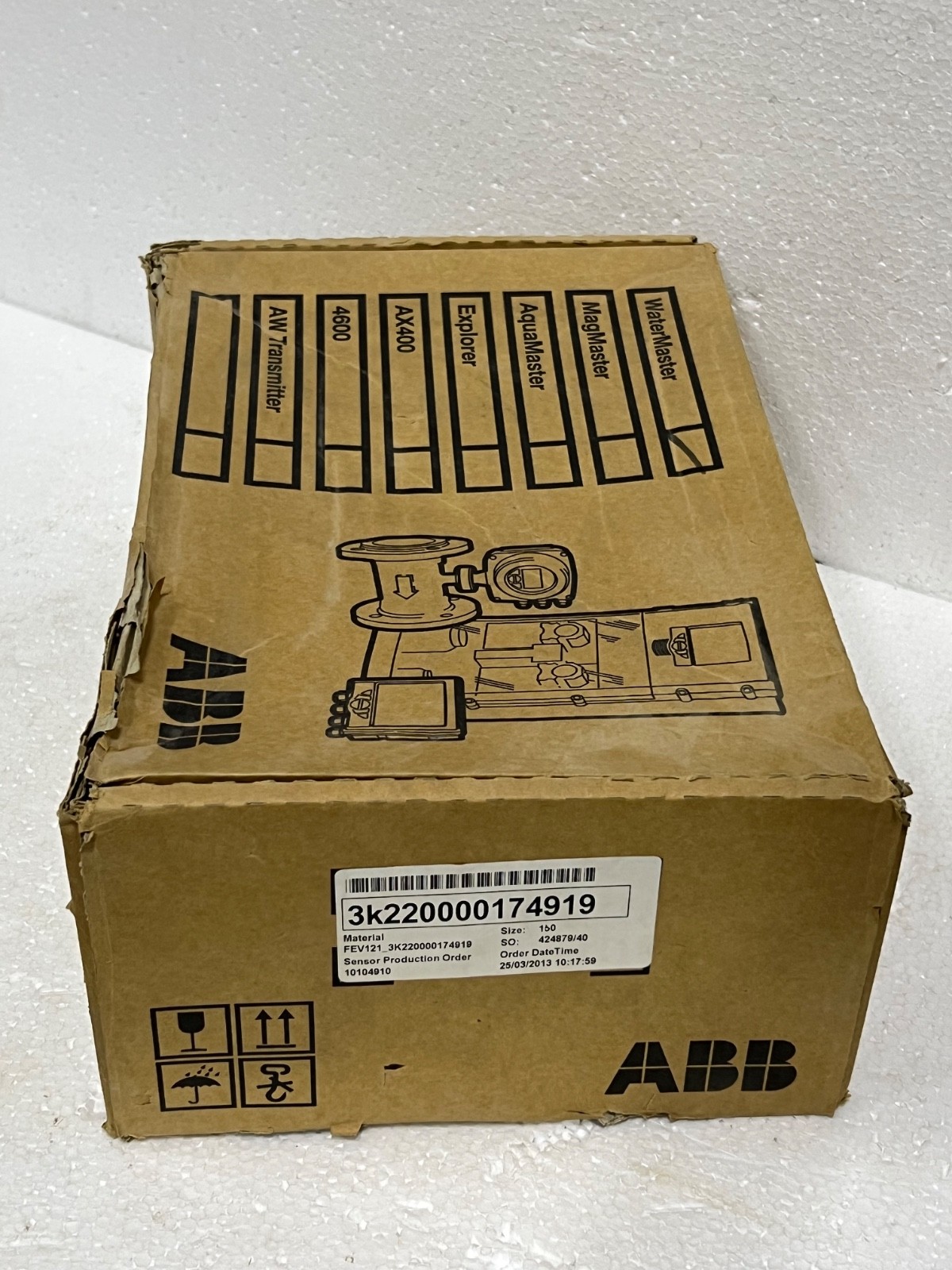 ABB WaterMaster HART FEX100 Flow Transmitter FEV121150V1S1S2B1A1A2A3A4A1