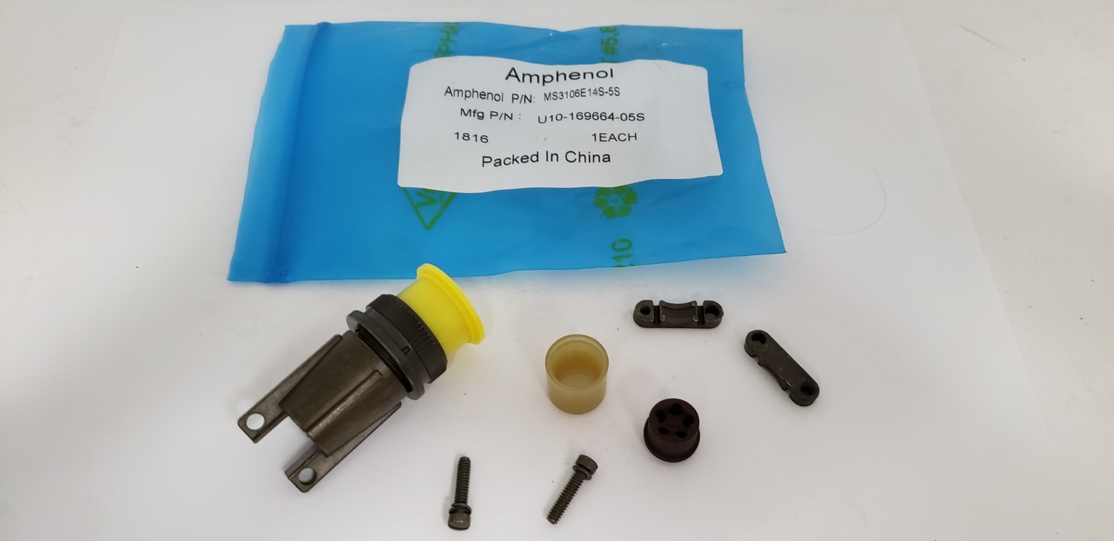 AMPHENOL U10-169664-05S CIRCULAR MIL SPEC CONNECTOR, MS3106E14S-5S, NIB