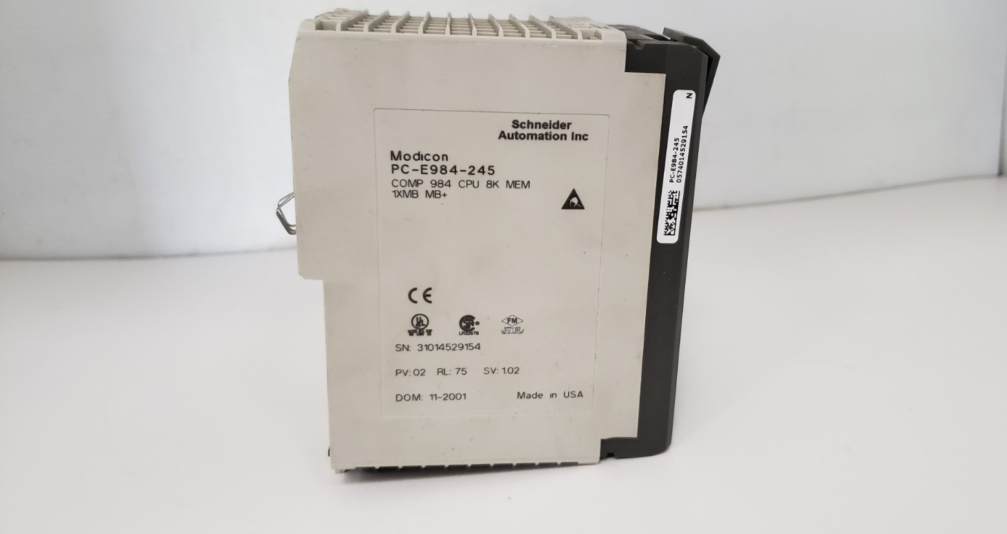 SCHNEIDER AUTOMATION PC-E984-245 MODICON PROGRAMMABLE CONTROLLER, 984 COMP, 8K