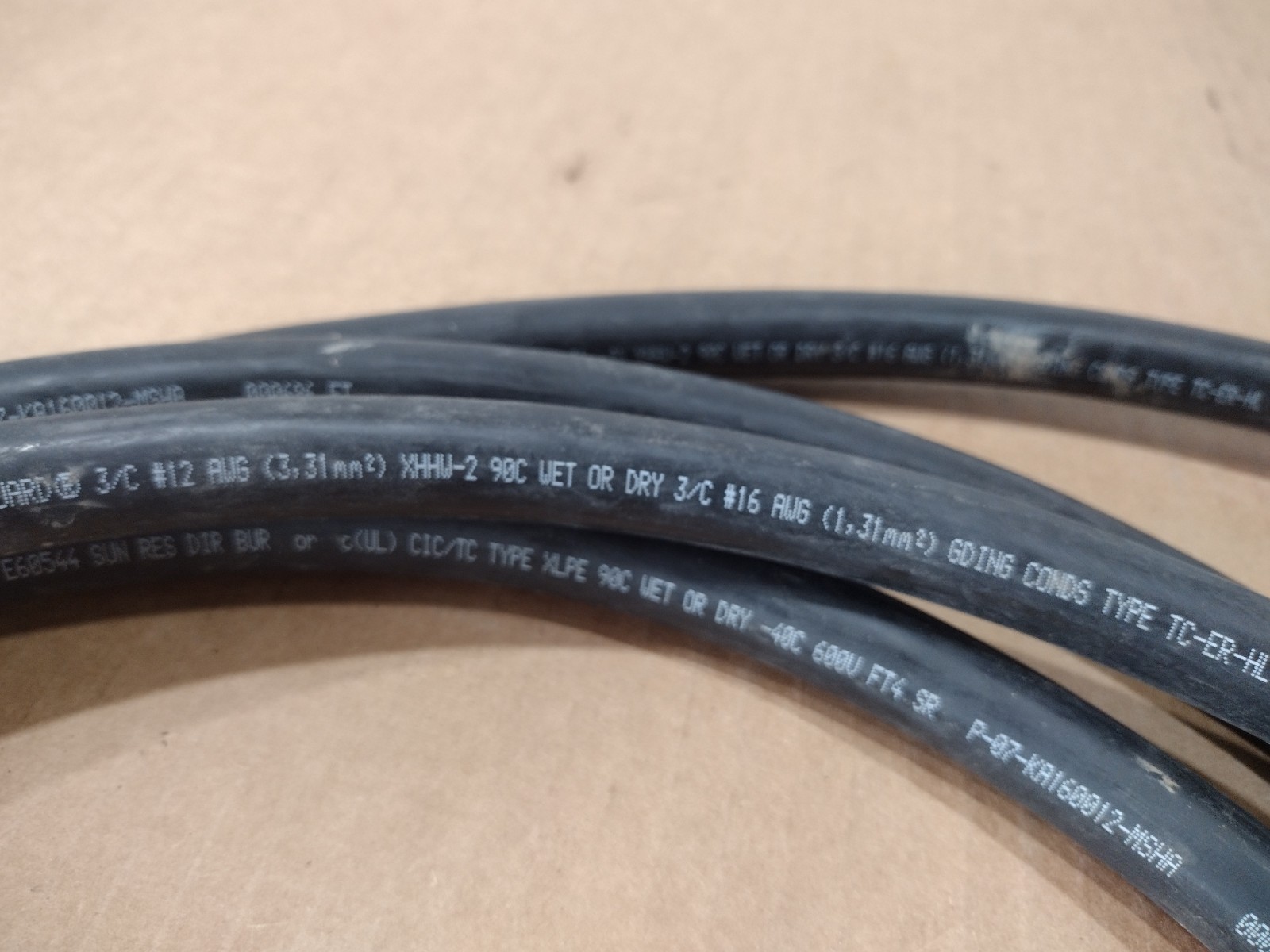 14 FT PRYSMIAN PA Airguard 3/C #12 AWG 600V