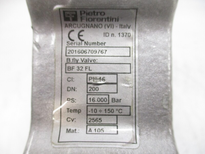 PIETRO FIORENTINI BF32FL DN200 16.000PSI NSNP