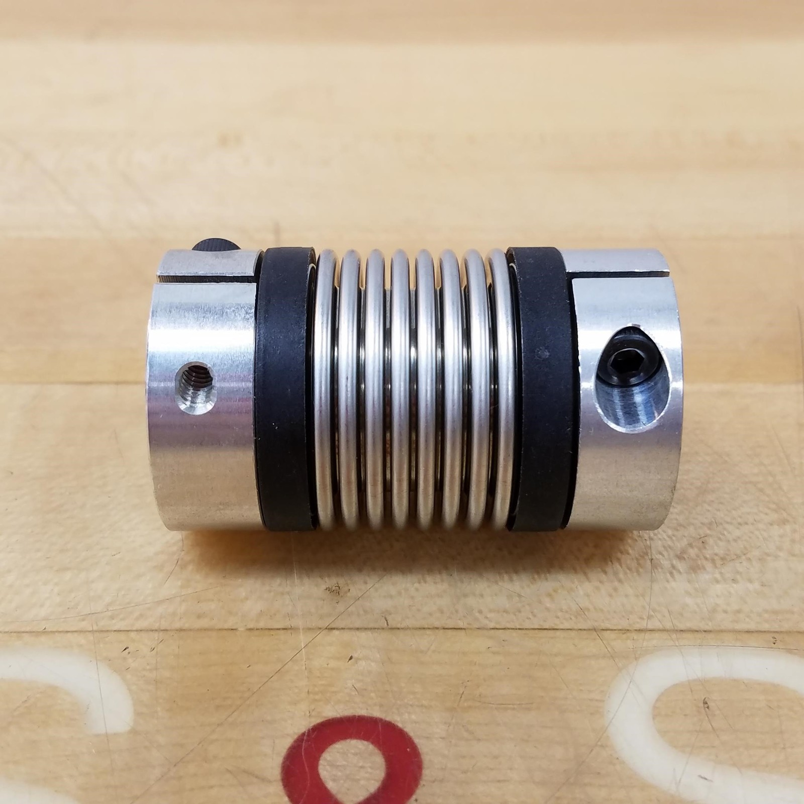 Miniature Bellows Coupling With Clamping Hub, 8mm To 14mm Bore, 54mm Length