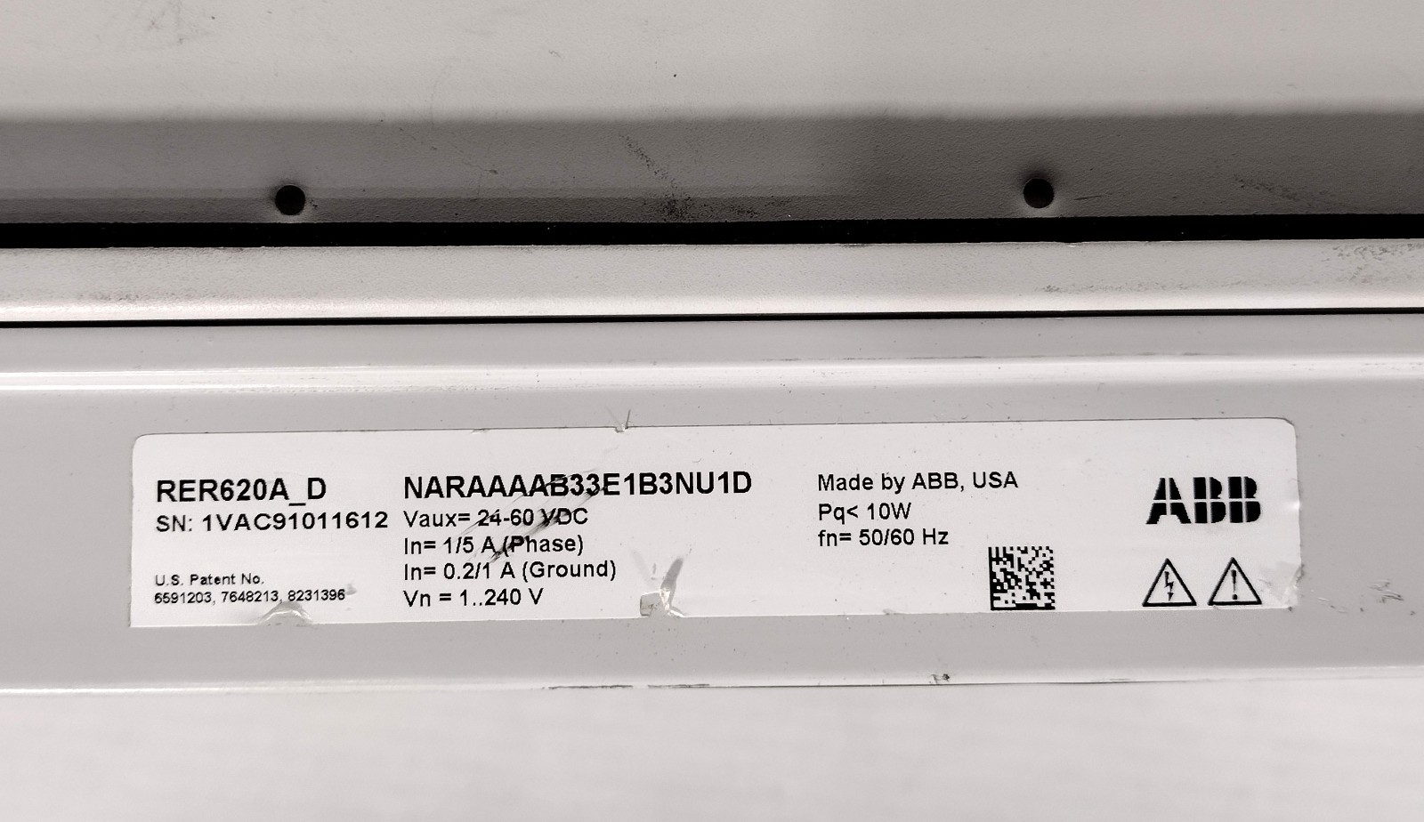ABB RER620 NARAAAAB33E1B3NU1D Advanced Recloser Protection & Control Relay