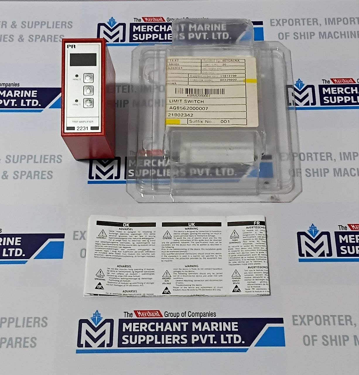 PR Electronics 2231 Trip Amplifier 2231P 24-230VAC 24-250VDC 2W 50/60HZ