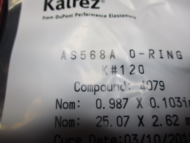 KALREZ AS568A-K120 O-RING, KALREZ ID.987 CSD.103