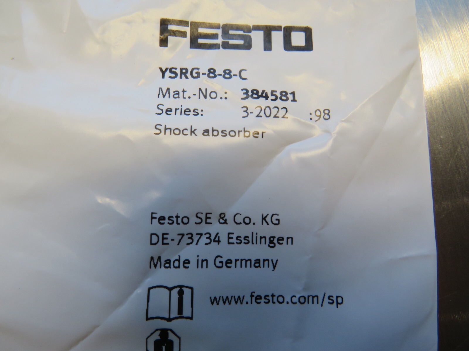 Festo YSRG-8-8-C Shock Absorber 384581