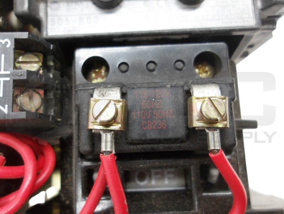 NEW ALLEN BRADLEY 505-BOD /C CONTACTOR W/ (2) CB236 COIL W/ 42185-800-01 RELAY