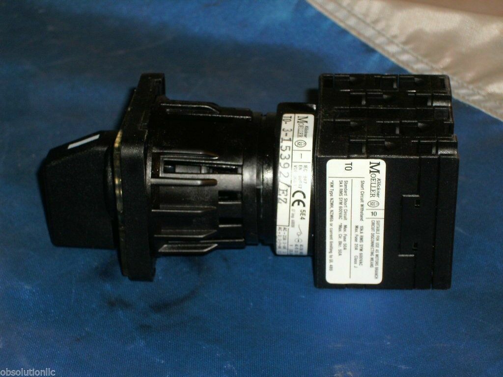 Klockner Moeller 3-15392/EZ CONTROL SWITCH, 2-POSITION 315392EZ 045976