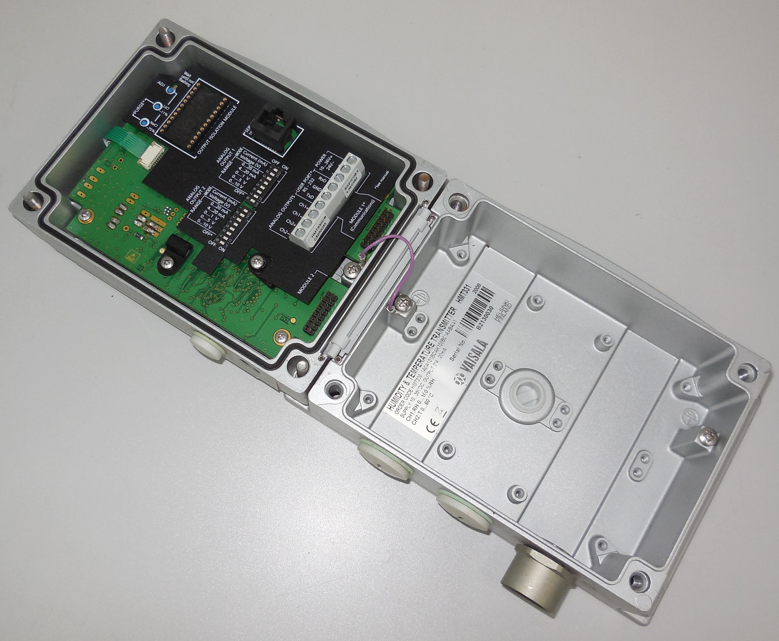 Vaisala humidity & Temperature transmitter HMT331 HMT330 Ver 4.06 (no sensor)