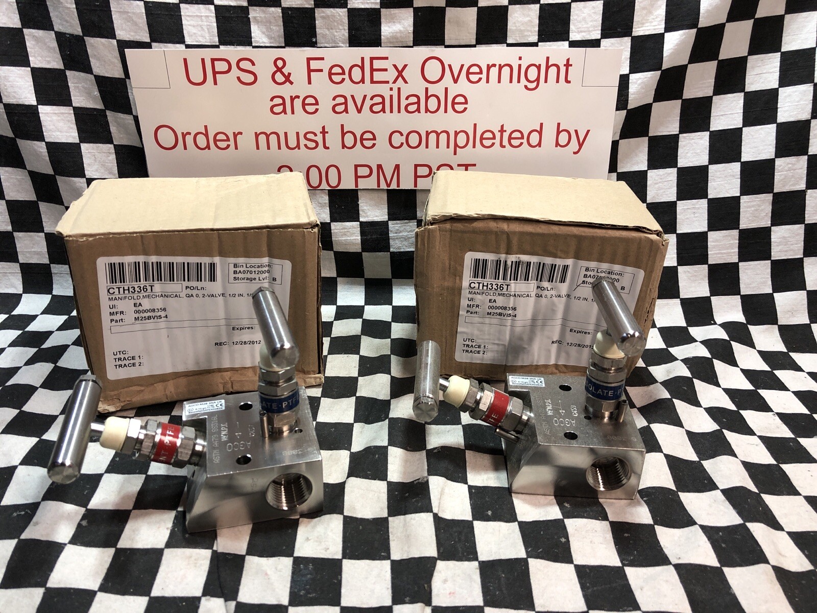 ANDERSON GREENWOOD MANIFOLD, M25BVIS-4, 20.C459.021, G3808, CTH336T, LOT OF 2