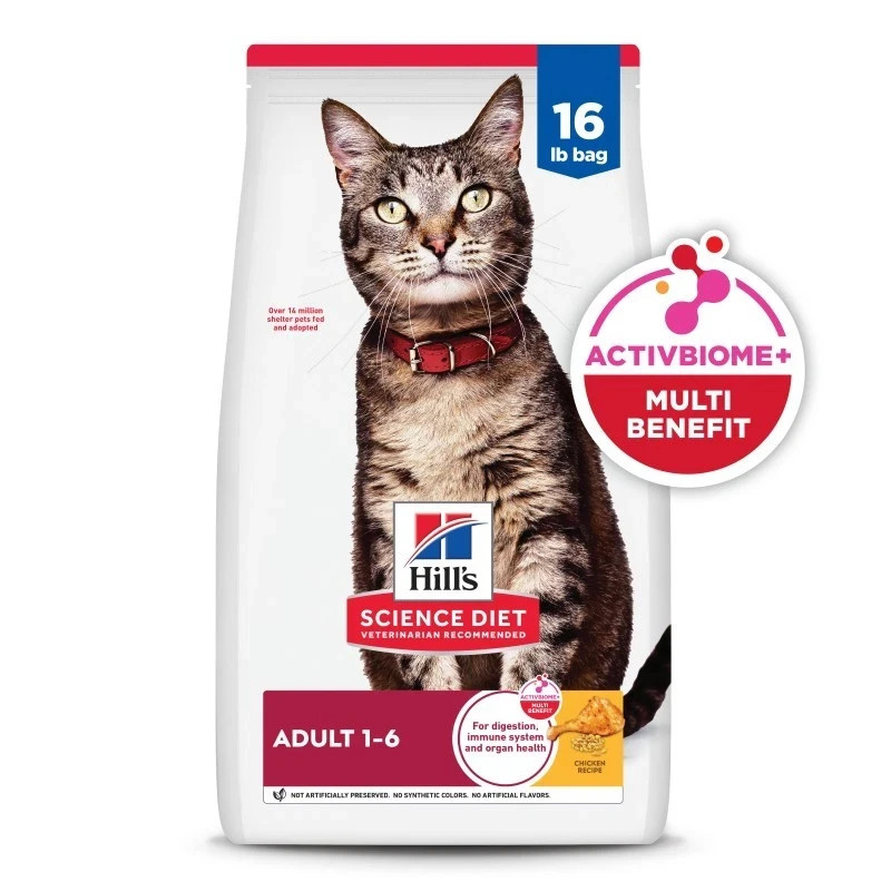 Hill’s Science Diet Adult Chicken Recipe Dry Cat Food 16 LB Bag
