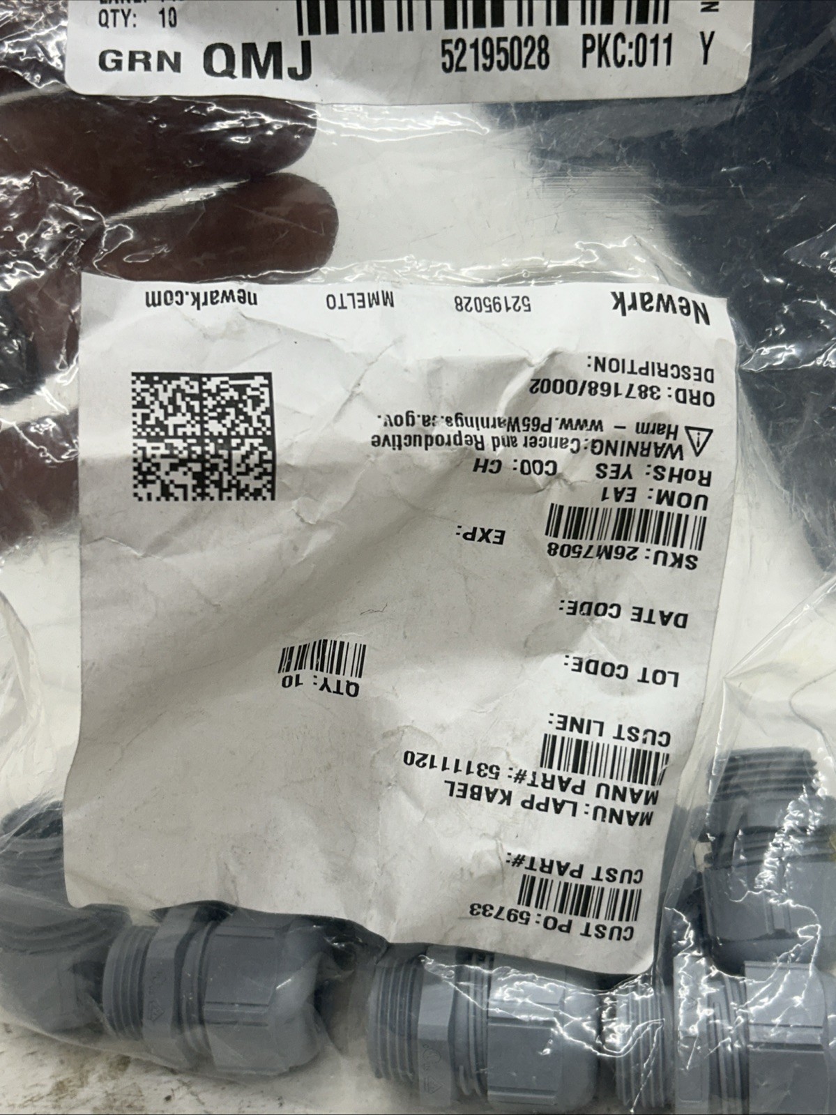 LOT OF 9 New LAPP SKINTOP M20X1.5 CABLE GLAND