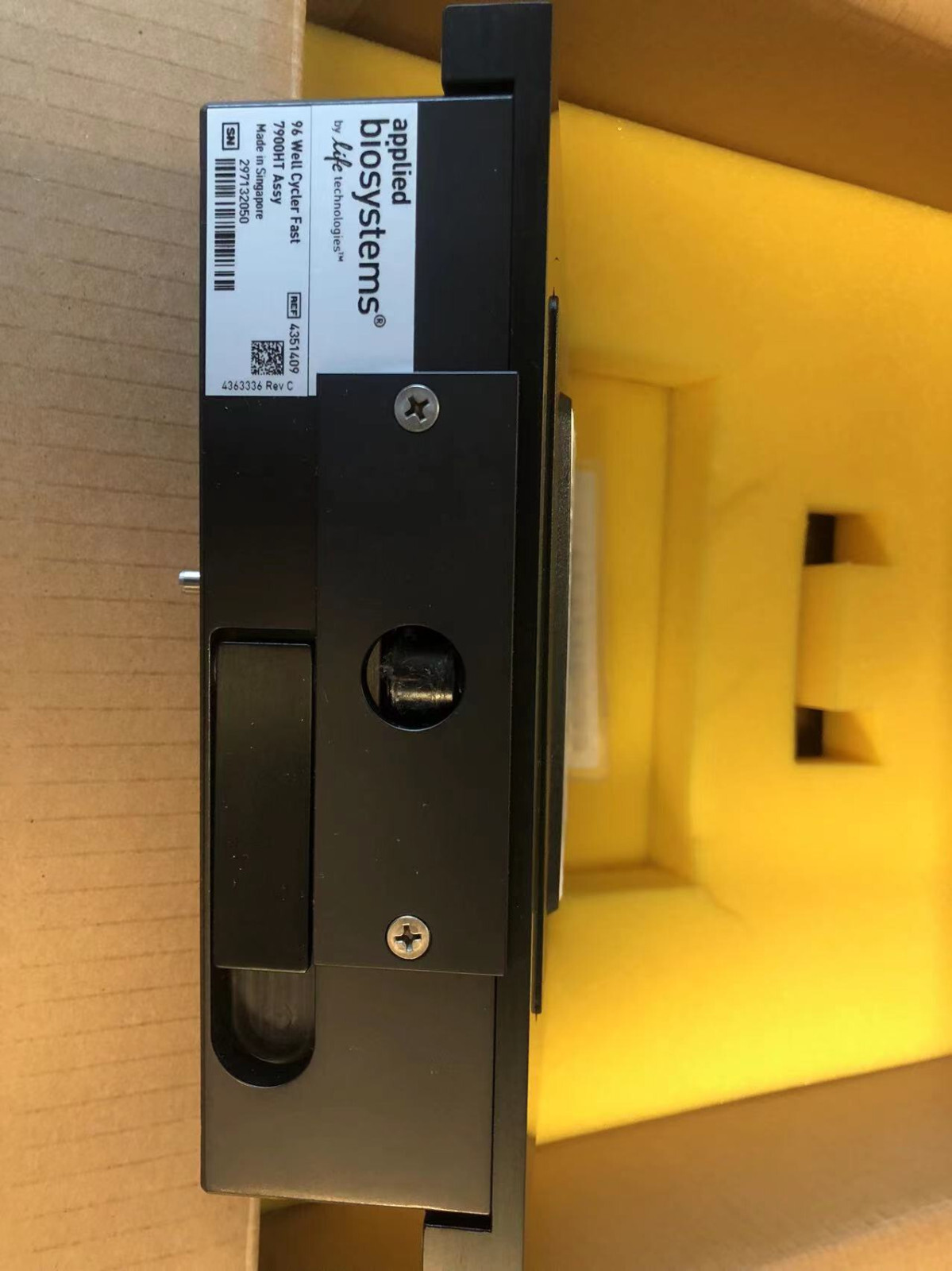 APPLIED BIOSYSTEMS ABI 96 WELL BLOCK CYCLER FAST 7900HT ASSY 4351409 FOR PCR