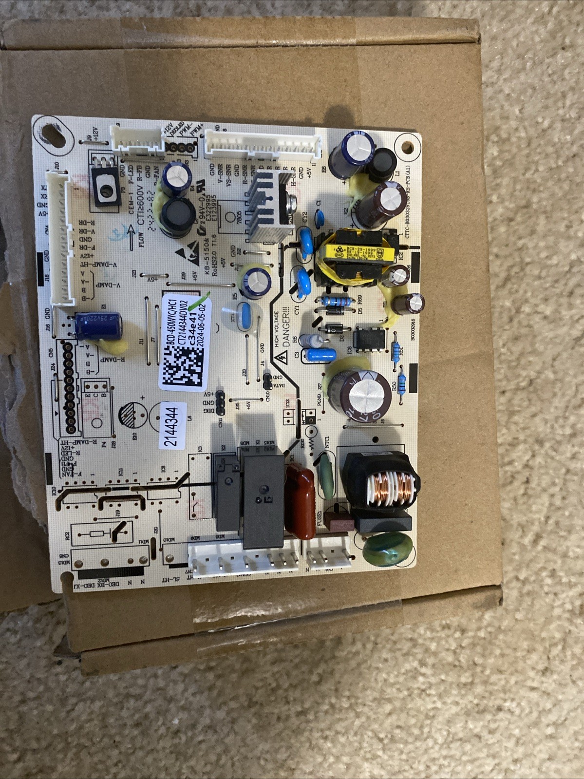 Hisense K2144344 Main Control Panel B03033