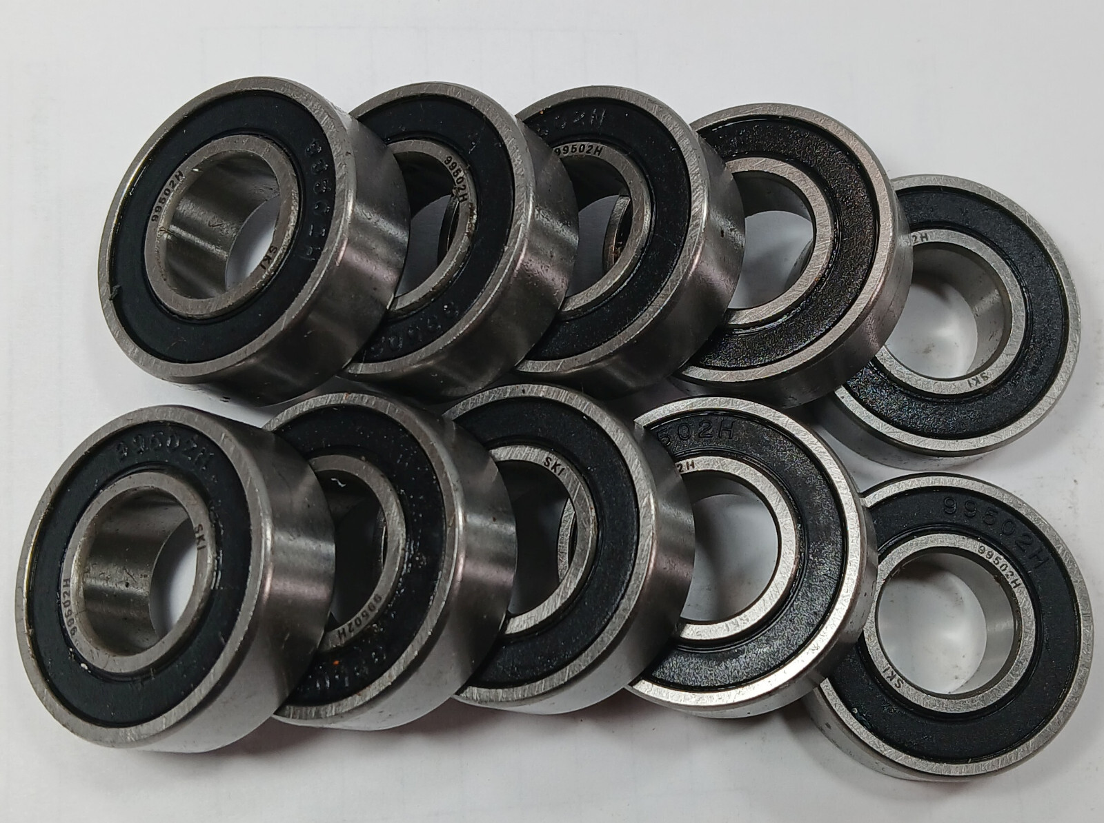 10 NEW SKI 99502H RADIAL DEEP GROOVE BALL BEARINGS NNB ***MAKE OFFER***