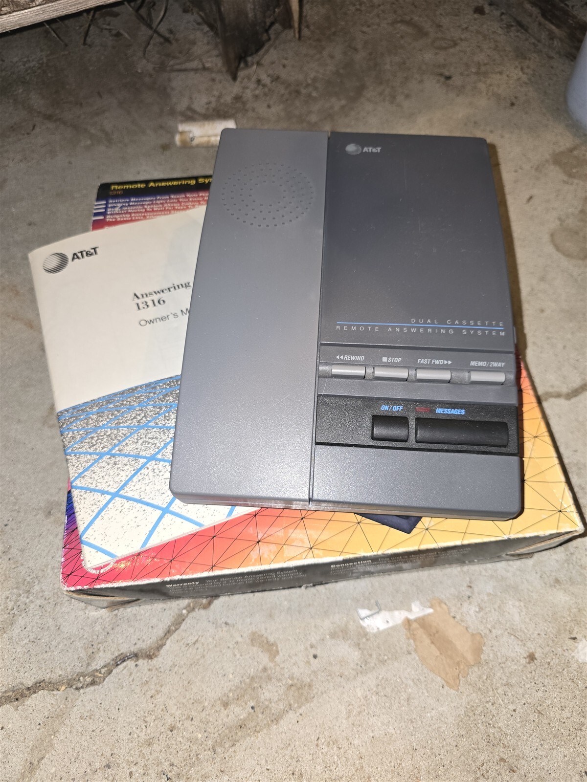 NEW AT&T 1316 Remote Answering System, No Cords *FREE SHIPPING*