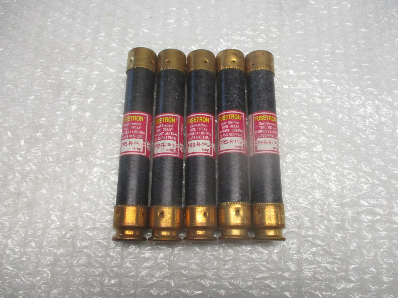 FUSETRON FRS-R-1-8/10 FUSE PINK LOT OF 5 NSNP